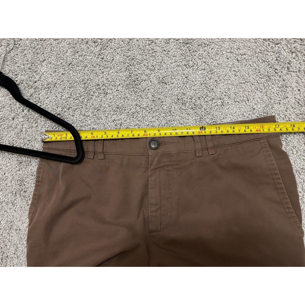 Brunello Cucinelli Chino Pants Trousers Stretch Brown Italy Mens Sz 50 (~33x30) - Picture 13 of 16
